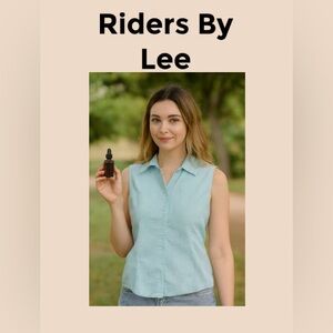 Riders By Lee Women’s Sleeveless Button Down Shirt Size XXL